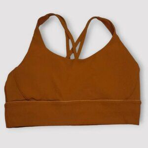 Lululemon Longline Energy Bra Ribbed Butternut Brown Size 14